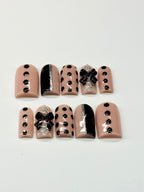 Polished Affair Polka Dots Press On Nails| Reusable Custom Nail Set