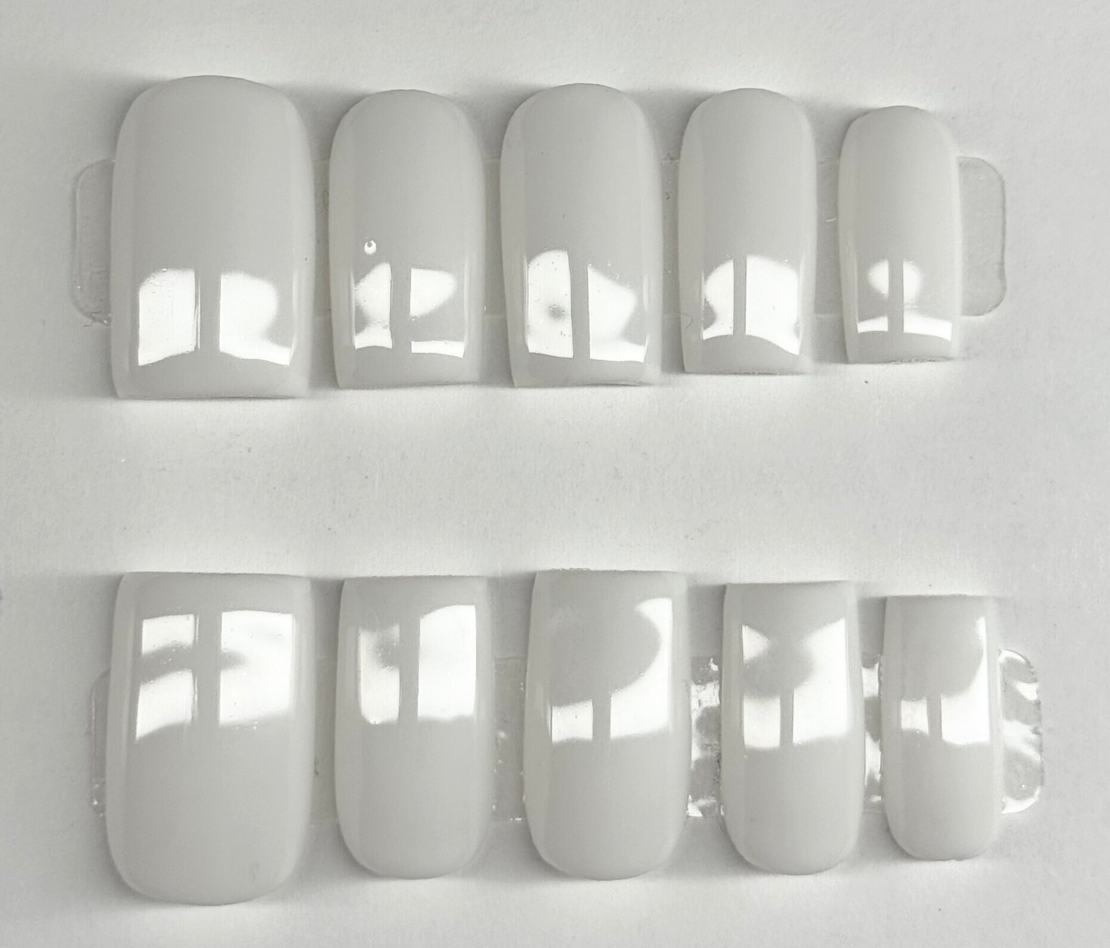 Set of white nails