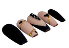 Set of nail art designs with black, gold, and pink on a white background with 'Nailene' branding.