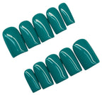   teal press on nails