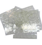 Clear adhesive nail tabs 