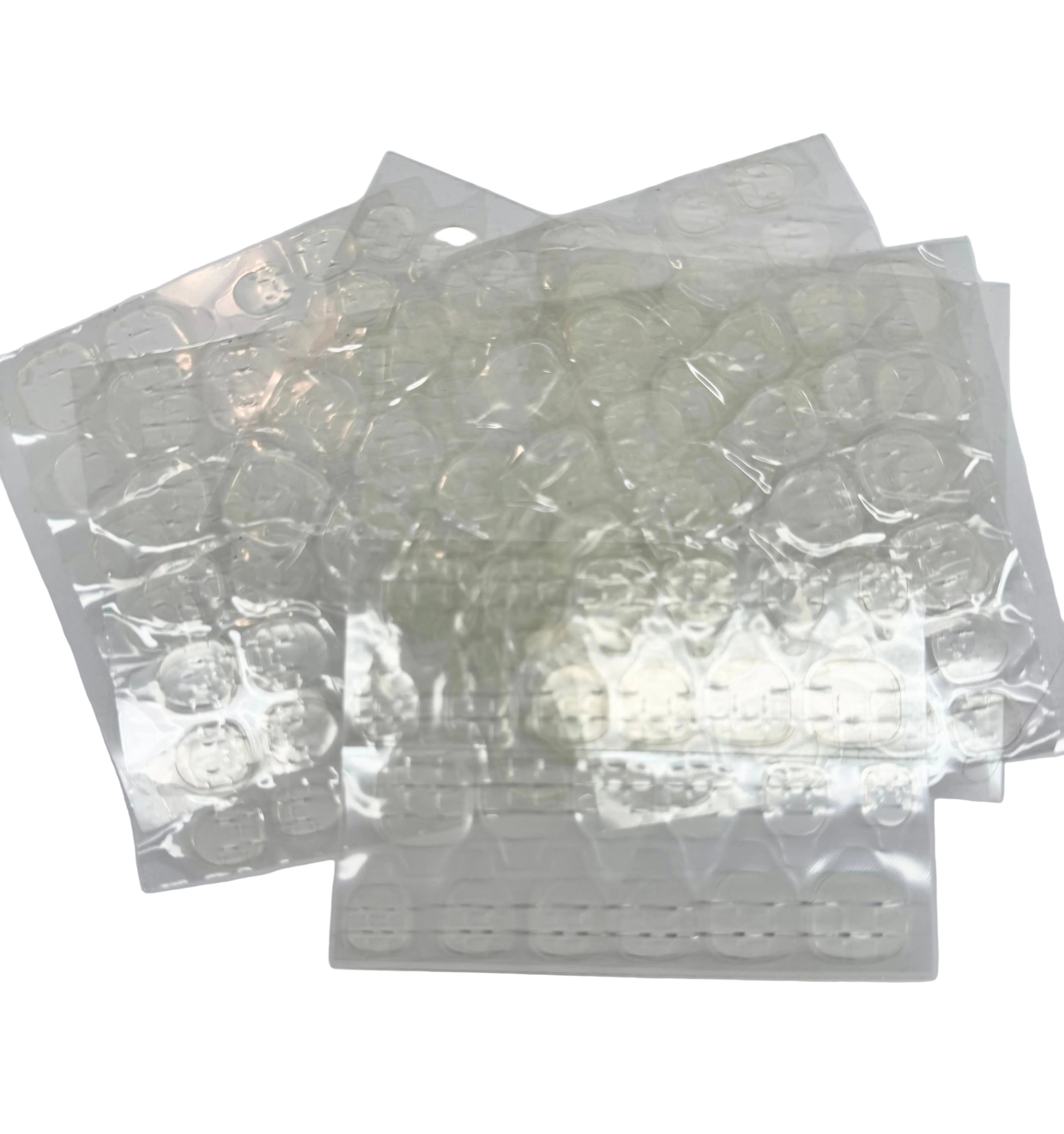 Clear adhesive nail tabs 